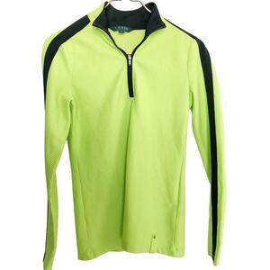 Lauren Ralph Lauren Quarter Zip Pullover Lime Green